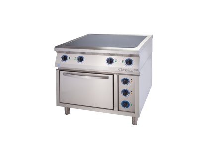 Alba E-C-TG RHB-4/900 Sklokeramický sporák - 4 plotýnkový Varianta: D - s dvířky (Varianta D - s dvířky)