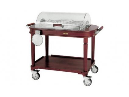 VOZÍKY SERVÍROVACÍ S PRŮHLEDNÝM OTOČNÝM KRYTEM - CHLAZENÉ (Varianta VOZÍK SERVÍROVACÍ S PRŮHLEDNÝM OTOČNÝM KRYTEM - CHLAZENÝ)