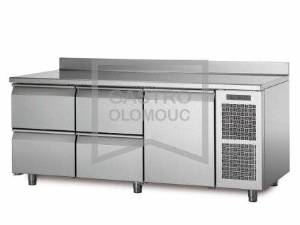 Chladící stůl TA17/3M s deskou a zadním lemem (Varianta Chladící stůl TA17/3M s deskou a zadním lemem)