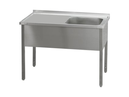 Stůl mycí 140x60x90 - 1x dřez 50x40x30 odkapávací plocha levá | REDFOX - MSJOL 6014