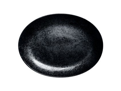 Talíř oválný 36 x 27 cm - černá