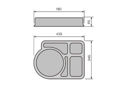 PODNOS COMBISET HD PLAST ŠEDÁ