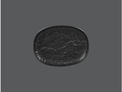 Talíř oválný 25 x 18,5 cm - černá