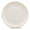 CHURCHILL, Stonecast Barley White 32,4 cm Bílý mělký talíř, ručně zdobený