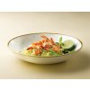STONECAST WHITE PRAWN RICE LIME ROUND BOWL LANDSCAPE SIDE