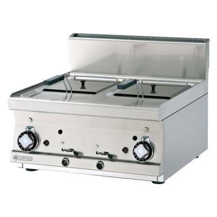 Fritéza plynová dvojitá 0,75 kW/l, 8+8 l bez podestavby | RM - F2/8T-66G