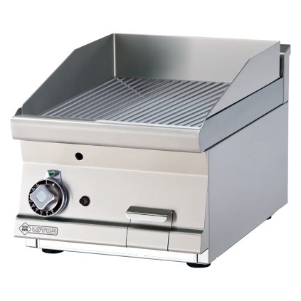 Grilovací deska 40x45 plynová chromovaná rýhovaná bez podestavby | RM - FTRT-64GS
