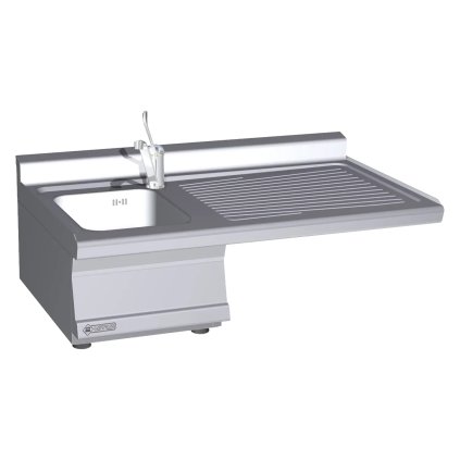 Pracovní modul 1x dřez 29x35 + odkapávací plocha pravá 60x55 | RM - LAT-610SX