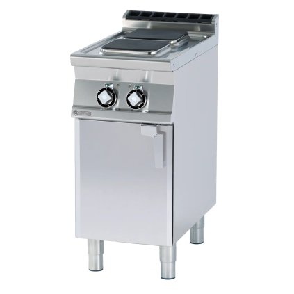 Sporák elektrický 2x plotýnka s podestavbou 400 V | RM - PCQ-74ET