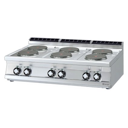 Sporák elektrický 6x plotýnka bez podestavby 400 V | RM - PCT-712ET