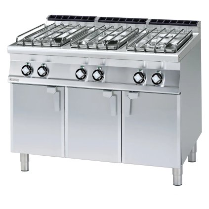 Sporák plynový 6x hořák s podestavbou | RM - PC-712GP