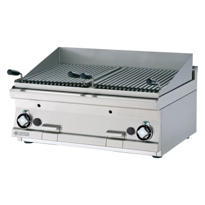 Lávový gril plynový 2x 38x43 bez podestavby | RM - CWT-68G