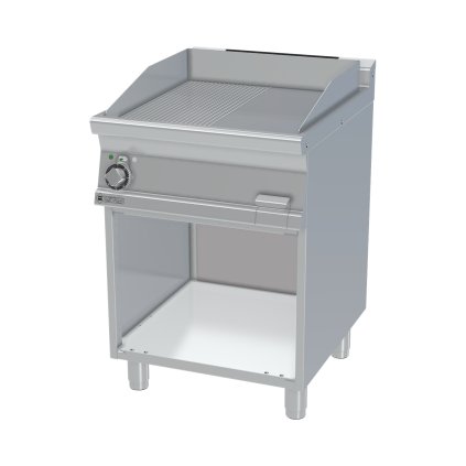Grilovací deska 59x52 elektrická kombinovaná s podestavbou 400 V | RM - FTLR-76ET