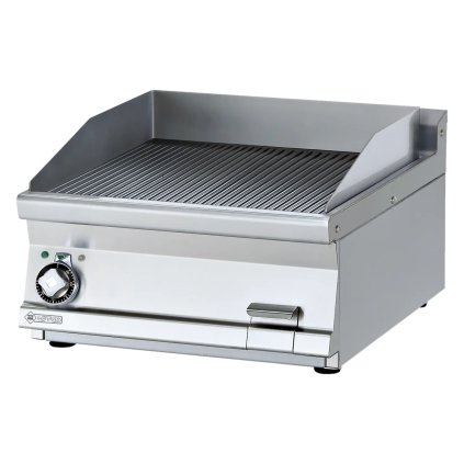 Grilovací deska 59x52 elektrická rýhovaná bez podestavby 400 V | RM - FTRT-76ET