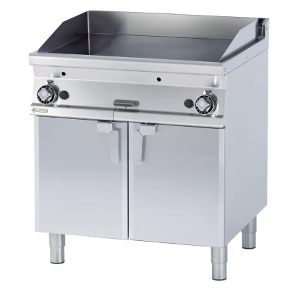 Grilovací deska 76x51 plynová chromovaná hladká s podestavbou | RM - FTL-78GS