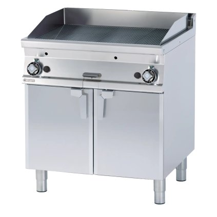 Grilovací deska 76x51 plynová rýhovaná s podestavbou | RM - FTR-78G