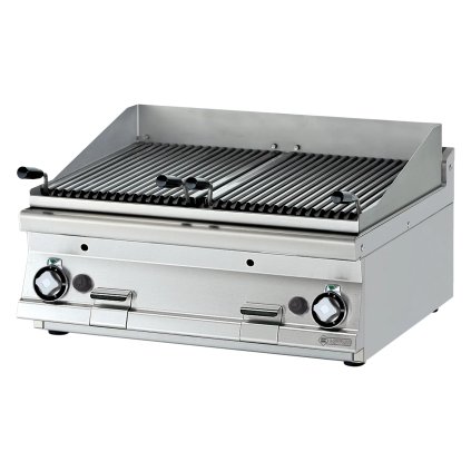 Lávový gril plynový dvojitý 2x 38x52 bez podestavby | RM - CWT-78G