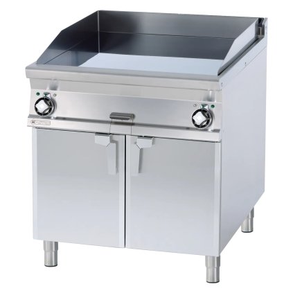 Grilovací deska 76x68 elektrická chromovaná hladká s podestavbou 400 V | RM - FTL-98ETS