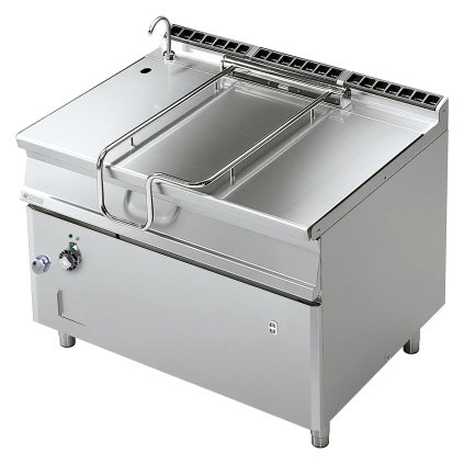 Pánev sklopná automatická elektrická 120 l ocelové dno | RM - BRM120-912ET