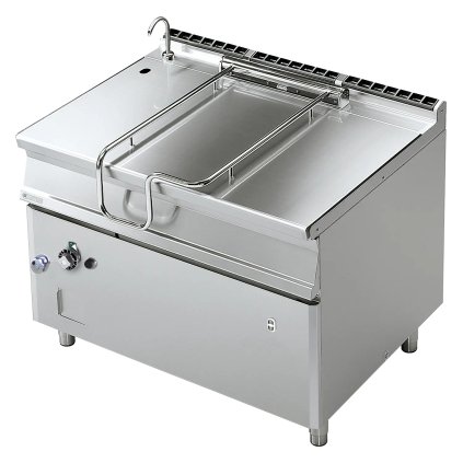 Pánev sklopná automatická plynová 120 l nerezové dno | RM - BRM120-912G/N