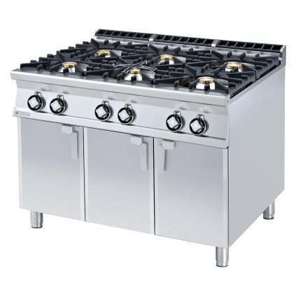 Sporák plynový 6x hořák s podestavbou | RM - PC-912G