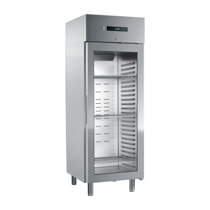 Skříň mrazicí 700 l prosklená GN 2/1, nerez | RM - ENF 700 G