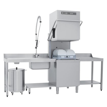 Myčka průběžná dvouplášťová s odpadovým čerpadlem 50x50 - 400 V | RM - NT 102 P