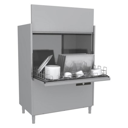 Myčka na černé nádobí dvouplášťová s odpadovým čerpadlem 132x70 - 400 V | RM - S 302 P ABT