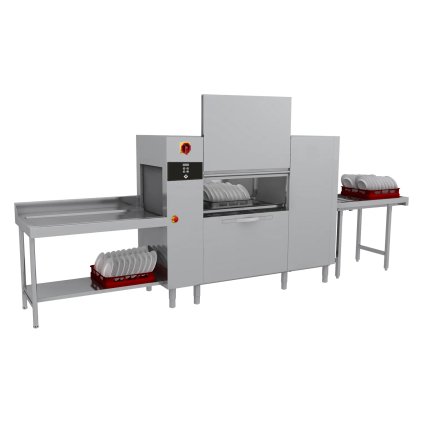 Myčka tunelová 200 košů za hodinu na studenou vodu, výstup vlevo | RM - A 200 W ABT LX