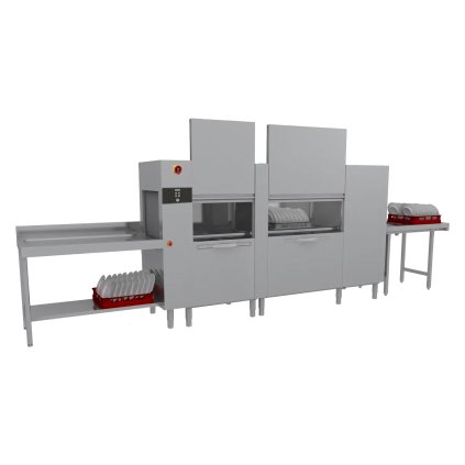 Myčka tunelová 270 košů za hodinu na horkou vodu, výstup vpravo | RM - A 270 ABT RX