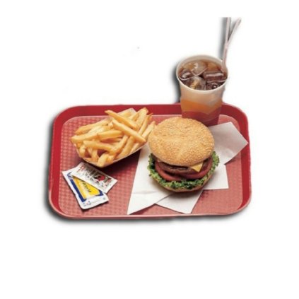 Fast food podnos 26,5 × 34,5 cm, červený | Cambro, R-1014FF-163