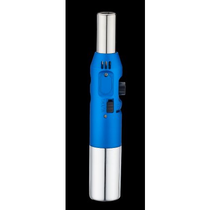 Flambovací pistole, 7 g propan-butan, 35x32x187 mm, stříbrno-modrý | TECHNICA, Silver Line