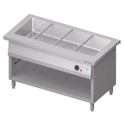 Vodní lázeň jednokomorová 4x GN 1/1, 3,2 kW, 1465x750x880 mm | STALGAST, ST214151