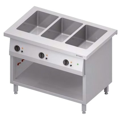 Vodní lázeň tříkomorová 3x GN 1/1, 2,4 kW, 1132x750x880 mm | STALGAST, ST216111