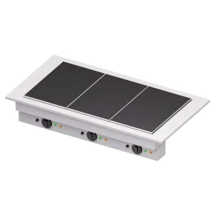 Sklokeramická varná deska 3x GN 1/1, 0,45 kW, 1155x620x390 mm | STALGAST, ST319111