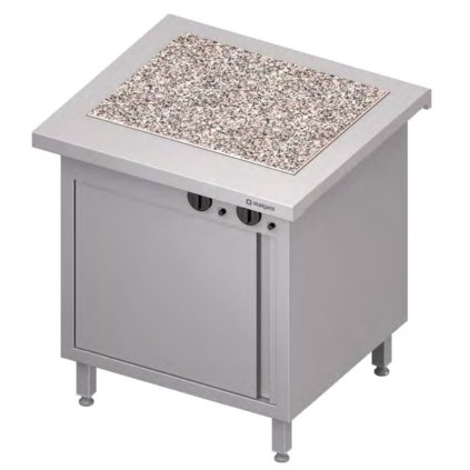 Ohřívací skříň s granitovou varnou deskou 2 kW, 799x750x880 mm | STALGAST, ST231081