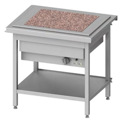 Stůl s granitovou varnou deskou 2x GN 1/1, 920x750x880 mm | STALGAST, ST115091