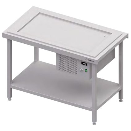 Centrální stůl s chladící deskou 3x GN 1/1, 1245x750x880 mm | STALGAST, ST111121
