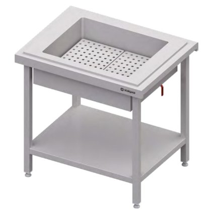 Centrální stůl s vanou 2x GN 1/1, 920x750x880 mm | STALGAST, ST101091