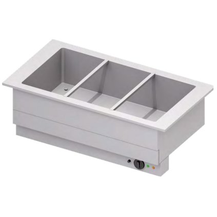 Vodní lázeň jednokomorová 3x GN 1/1, 2,4 kW, 1155x620x390 mm | STALGAST, ST322111