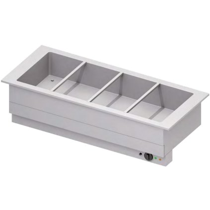 Vodní lázeň jednokomorová 4x GN 1/1, 3,2 kW, 1480x620x390 mm | STALGAST, ST323151