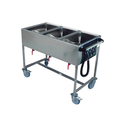 VOZÍK EKG 3/III ECO ČELNÍ OVLÁDÁNÍ, S TRNOŽÍ | ABNER, 90391