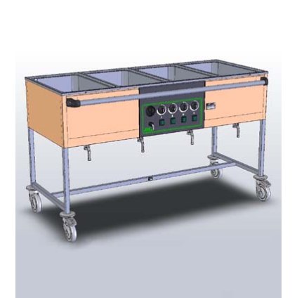 VOZÍK EKG 4/IV L ECO BOČNÍ OVLÁDÁNÍ, S TRNOŽÍ | ABNER, 90393