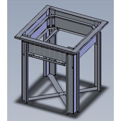 PODÁVACÍ ŠACHTA PŠ 500×500 NA KOŠE, SNÍŽENÁ VERZE | ABNER, 12229