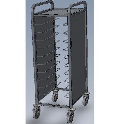 VOZÍK NEK 1-10 odkládací, bez zadního opláštění | ABNER, 12381