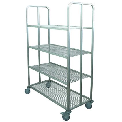 VOZÍK RV 4 ROŠTOVĚ POLICE PRO SKLADOVÁNÍ HD a SD DÍLŮ TABLETU COMBISET | ABNER, 11879