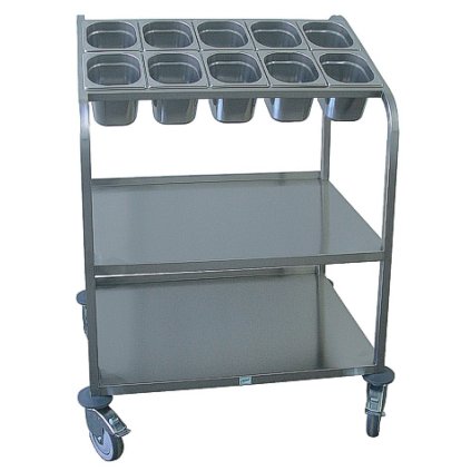 VOZÍK MV-PP 2/53×37 (BEZ GN) PRO DVĚ ŘADY GN 1/6-150, 2×POLICE | ABNER, 11668