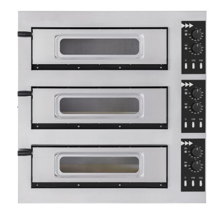 Pec na pizzu 3-stupňová basic 3/50 glass and light, Prismafood, 400V/1200W, 915x690x(H)900mm