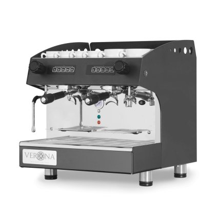 Kompaktní automatický kávovar Julia, 2-skupinový, HENDI, Černá, 230V/2700W, 475x563x(H)530mm