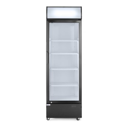 Jednodveřová chladnička s podsvíceným panelem na zadním panelu, Arktic, 254L, Černá, 220-240V/250W, 578x605x(H)1980mm